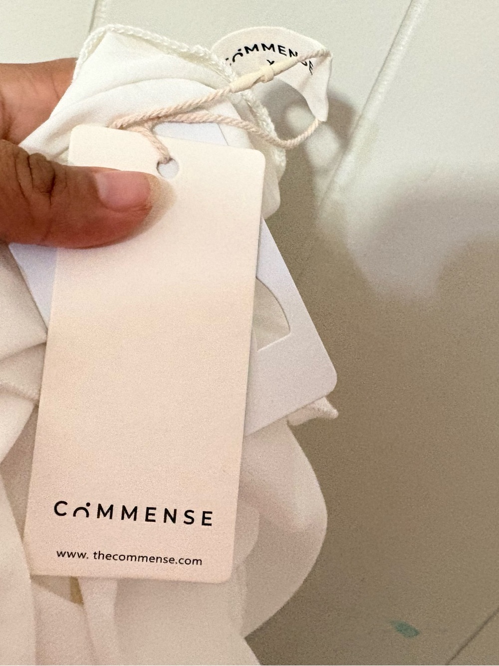 Commense Semi Sheer Cami Long Midi Dress White Size XS NWT - Picture 8 of 10